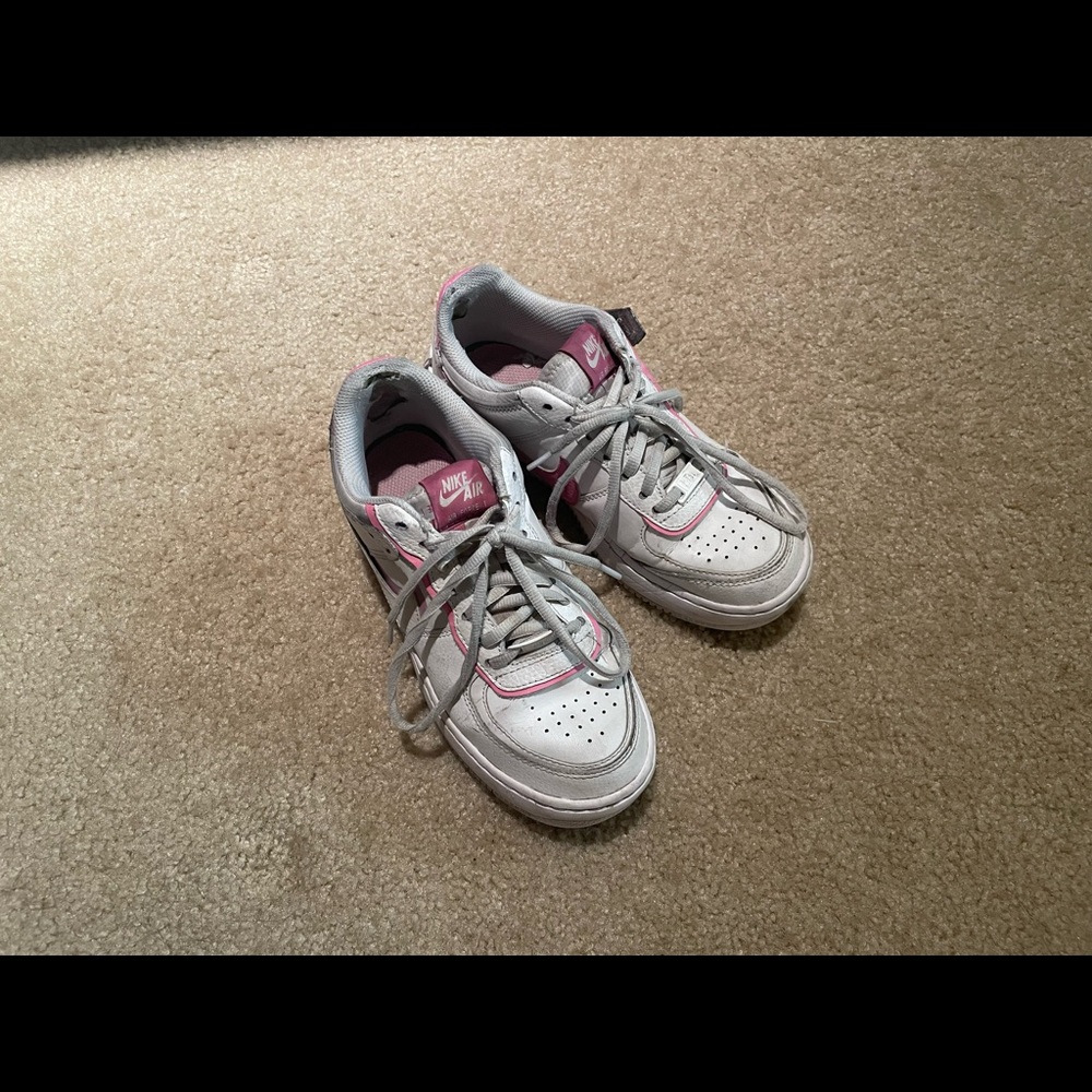 Pink cherry blossom themed Nike Air Force